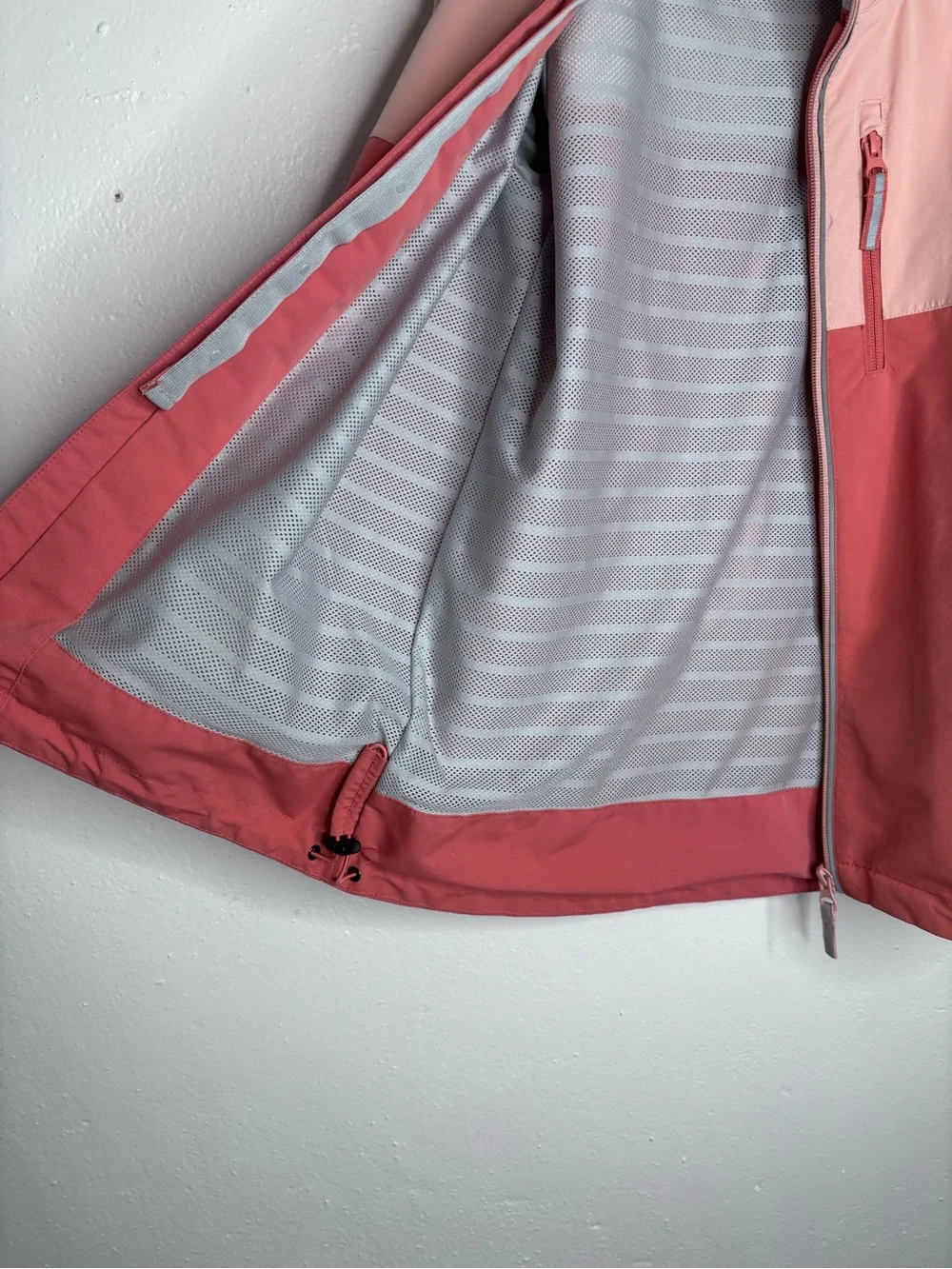 Polarn O. Pyret Waterproof Hooded Rain jacket Two Tone Pink Size 10-11yrs.